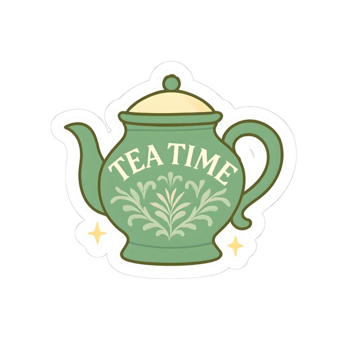 Tea Time Stickers: Glossy Vinyl Decals for Journals & Laptops - Etsy