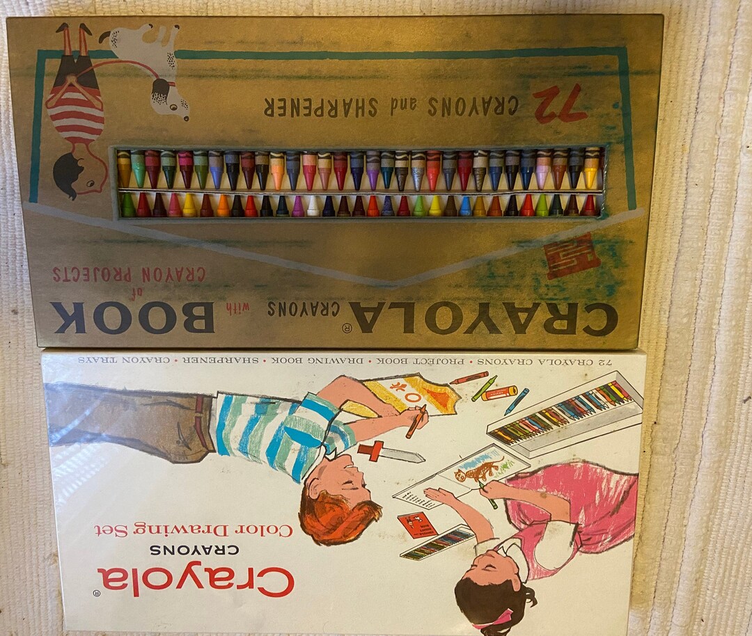 Rare Vintage Discontinued Crayola Crayons Etsy