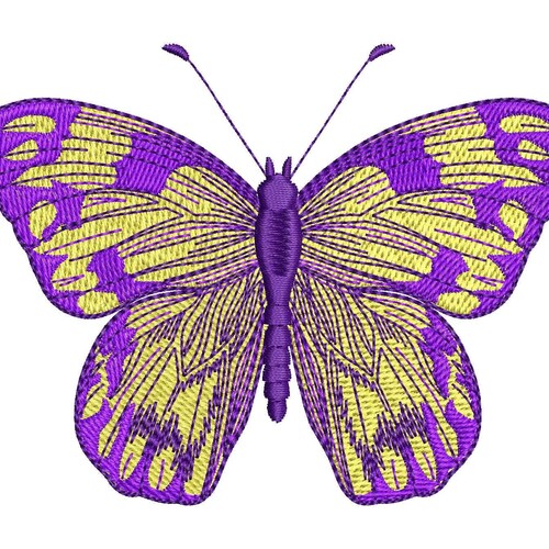 Butterfly Machine Embroidery Design Etsy