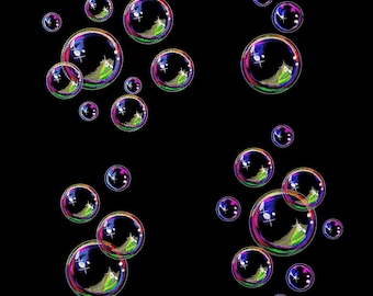 Bubble Machine Embroidery Design Set, Set Of Four Bubble Embroidery Files (Instant Download)