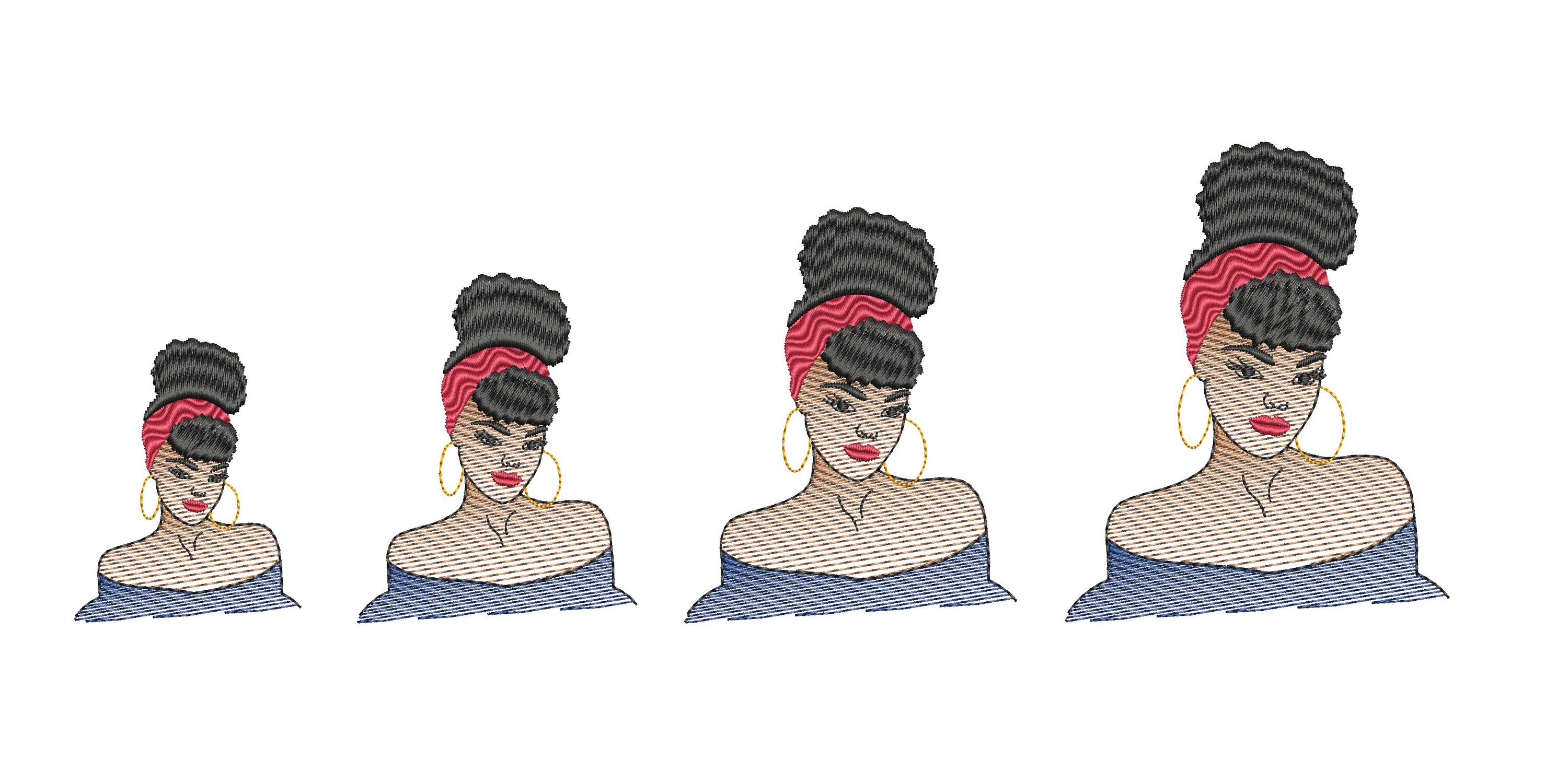 African american women digital embroidery machine embroidery  etsy African american women digital embroidery machine embroidery  etsy