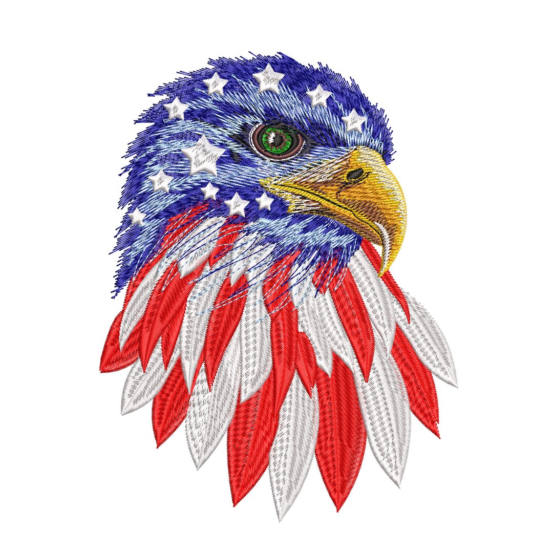 Eagle Machine Embroidery Design Patriotic Embroidery File American ...