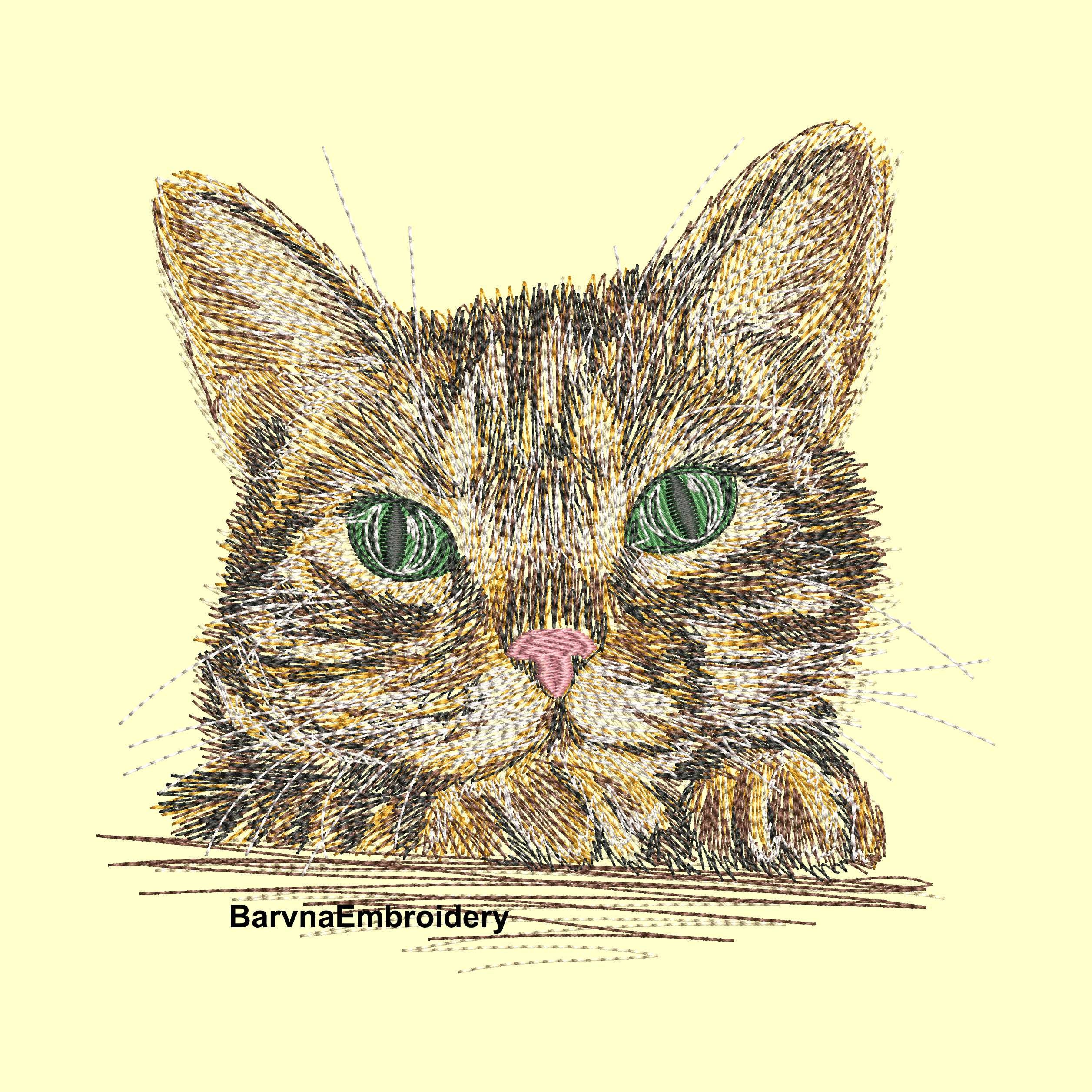Cute Cat Machine Embroidery Designs Animals Embroidery Home - Etsy Israel