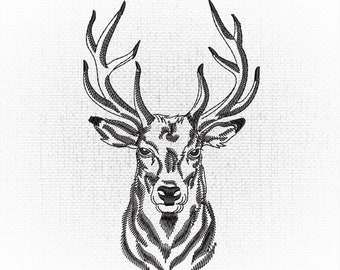 Deer Machine embroidery designs, Animals embroidery, embroidery design for machine, Instant download