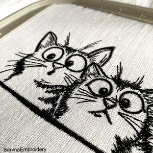 Cats Machine Embroidery Designs, Cat Embroidery File, Instant Doqnload ...