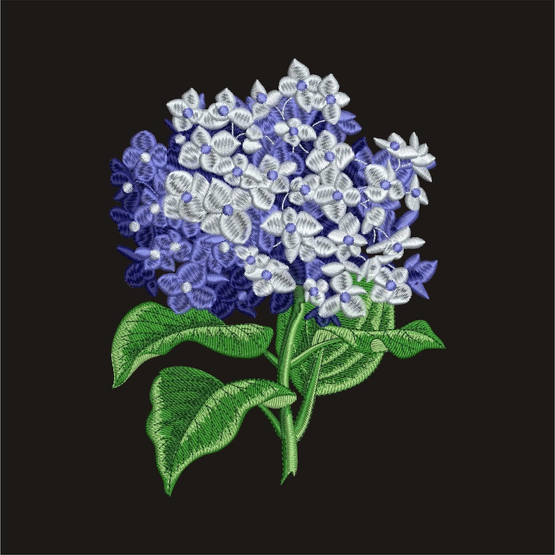 Hydrangea Embroidery Designs Hydrangea Embroidery Designs