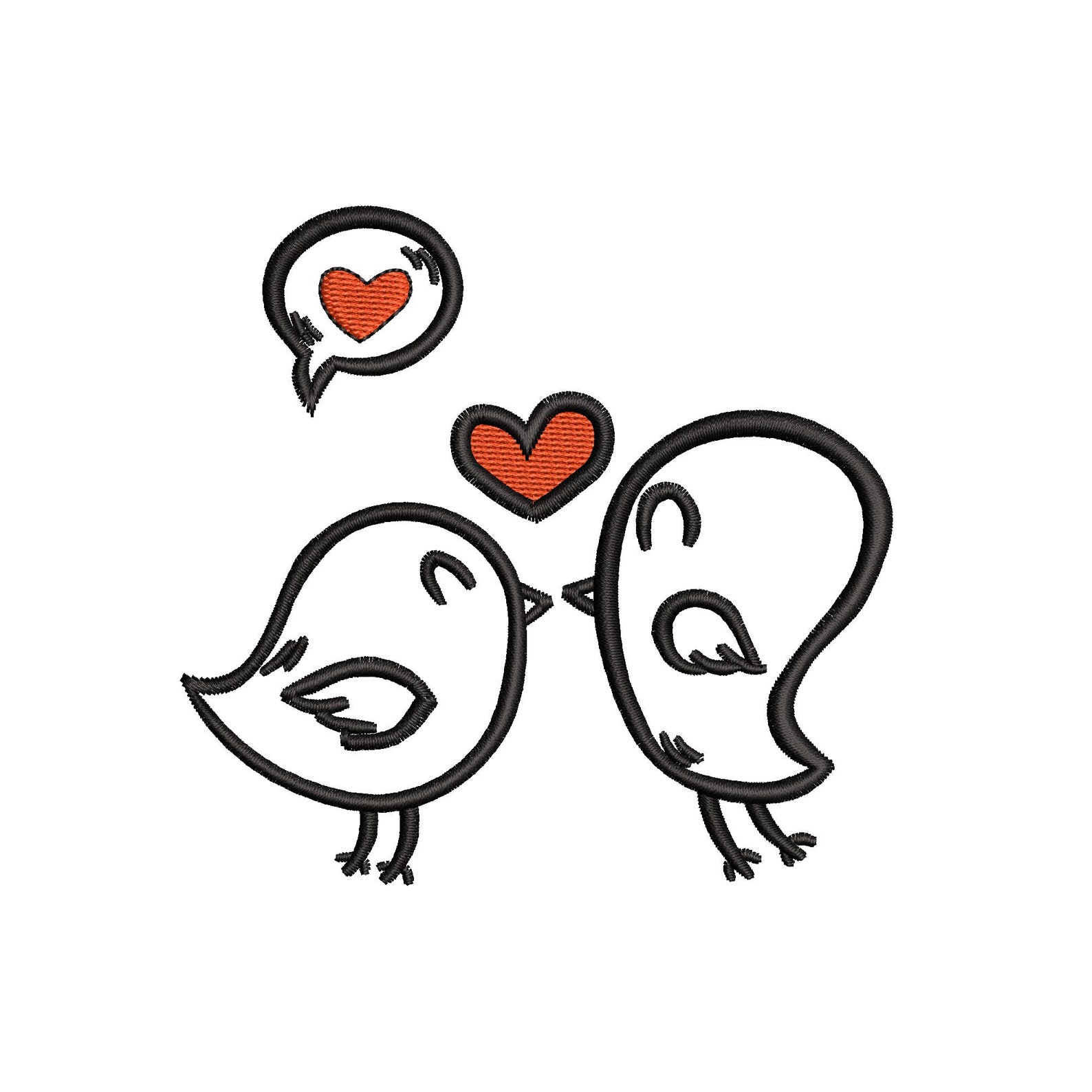 Love Bird Design Redwork Embroidery Love Bird Design Redwork Embroidery