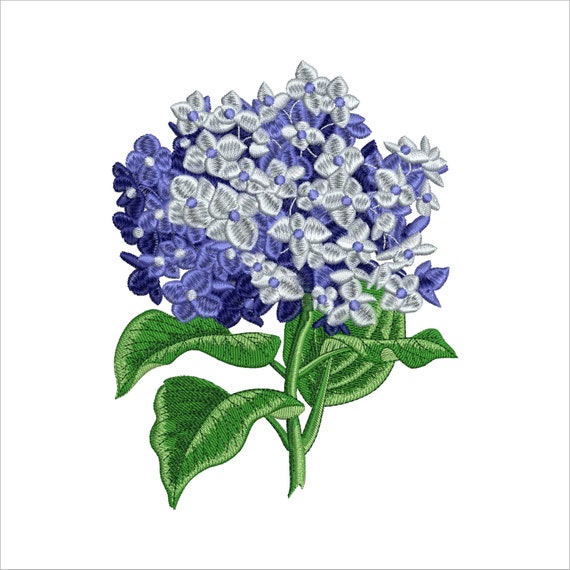 Hydrangea Machine embroidery designs Embroidery design for | Etsy