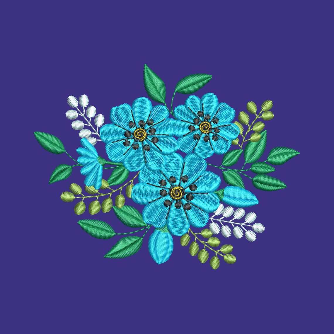 Flowers Machine embroidery designs Embroidery design for Etsy