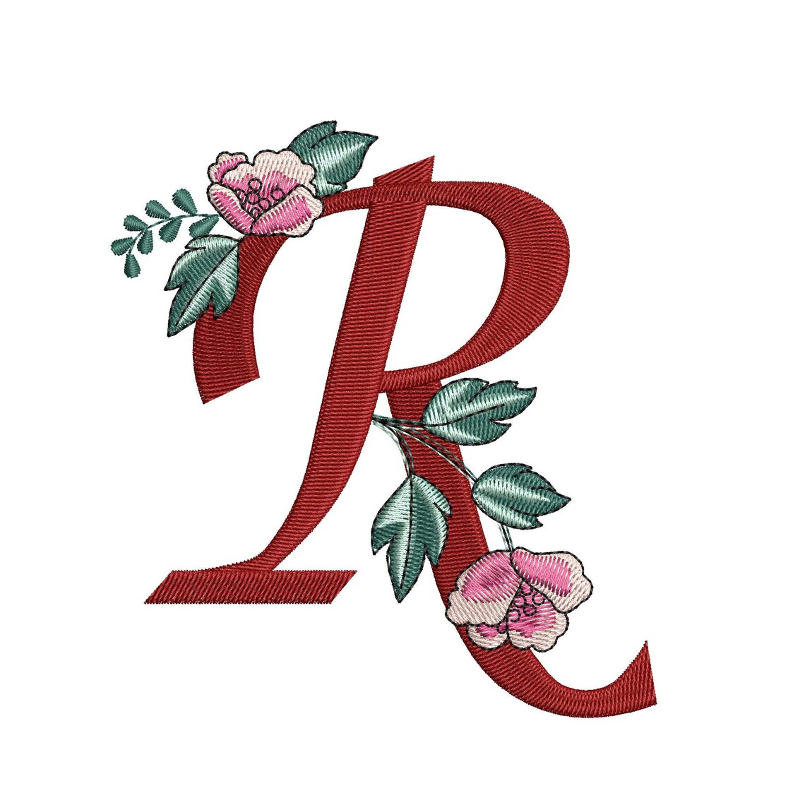 Monogram letter r machine embroidery designs embroidery font  etsy Monogram letter r machine embroidery designs embroidery font  etsy