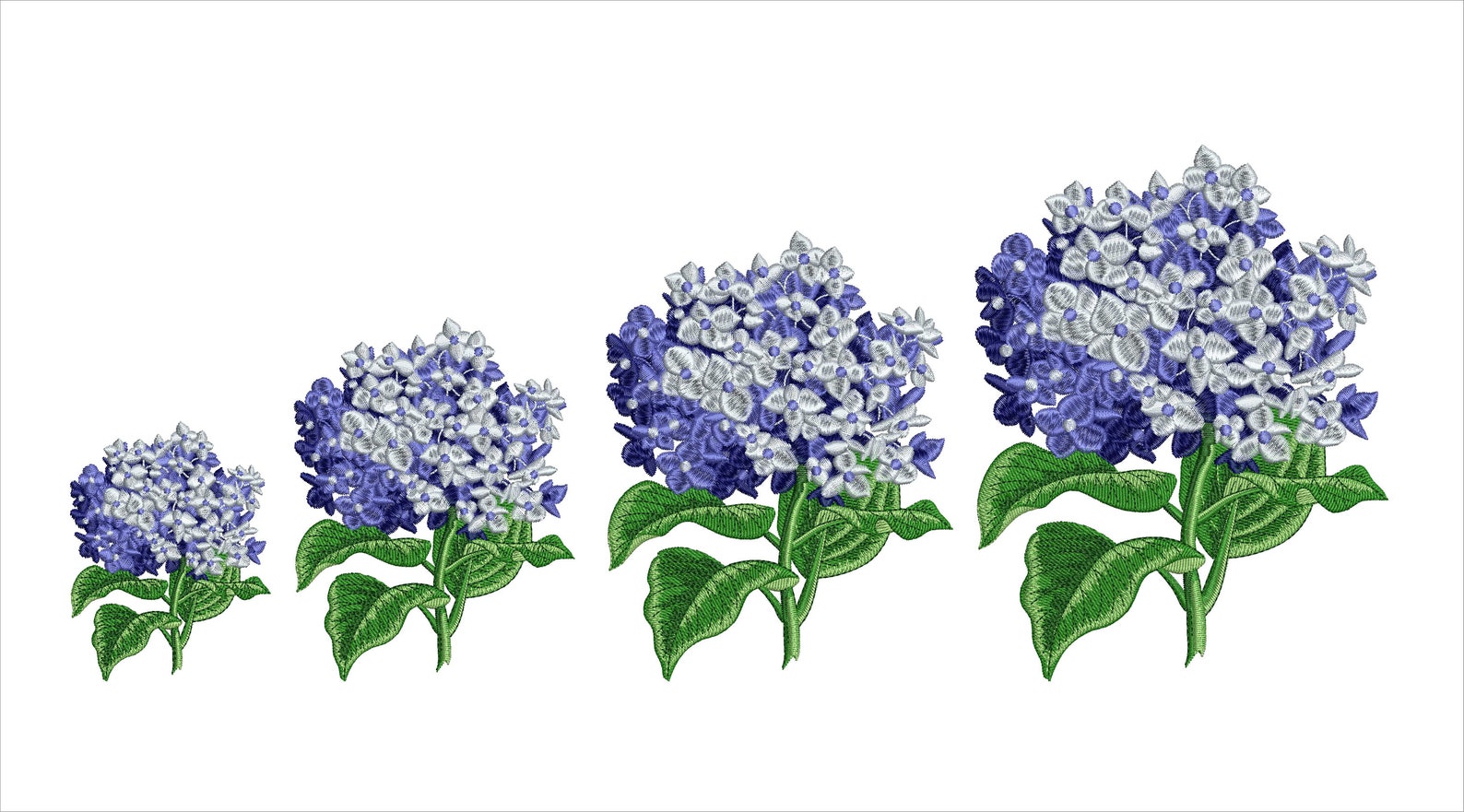 Hydrangea Machine Embroidery Designs Flowers Embroidery - Etsy
