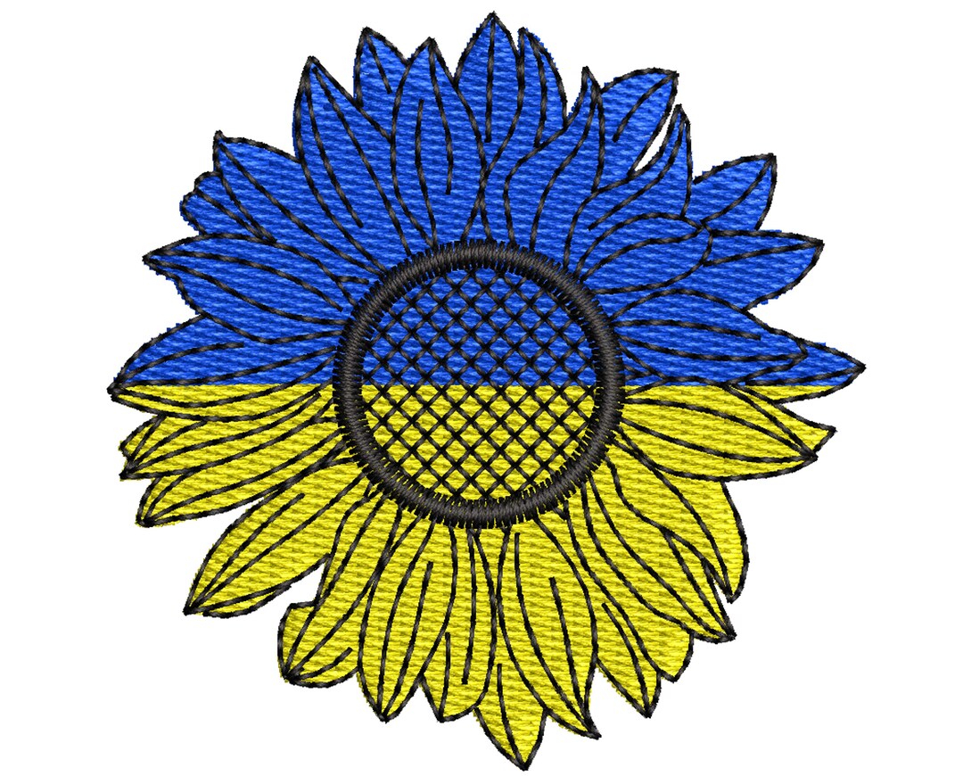 Ukraine Machine Embroidery Designs, Ukrainian Flag Embroidery Design