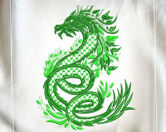 Dragon Embroidery Design for Machine, Instant download