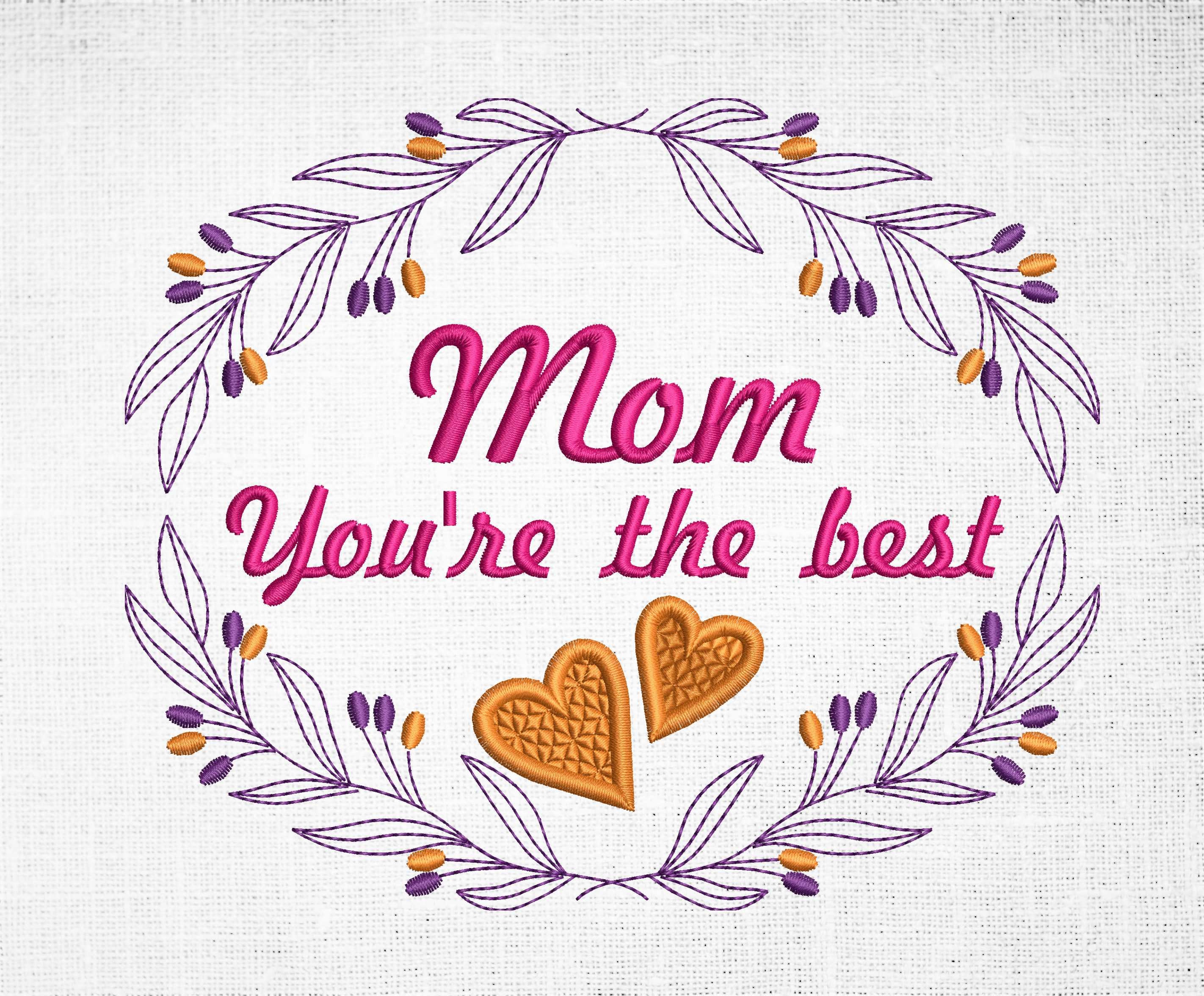Mothers day Machine embroidery designs Super mom Digital Etsy