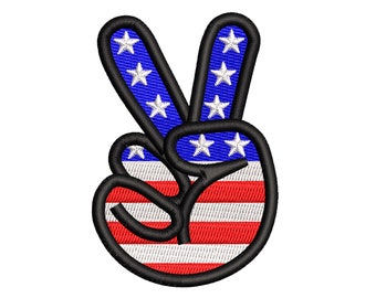 USA embroidery design, American flag machine embroidery designs, Instant download