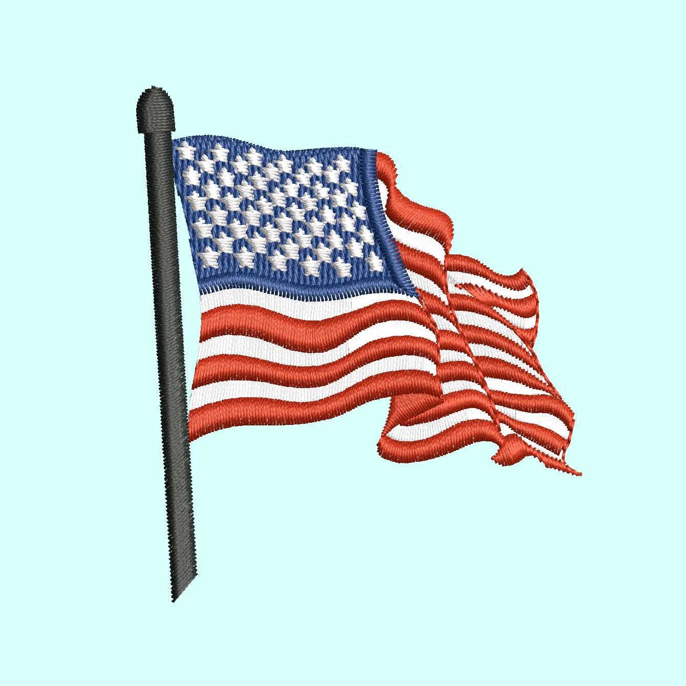 American flag machine embroidery designs patriotic designs  etsy
