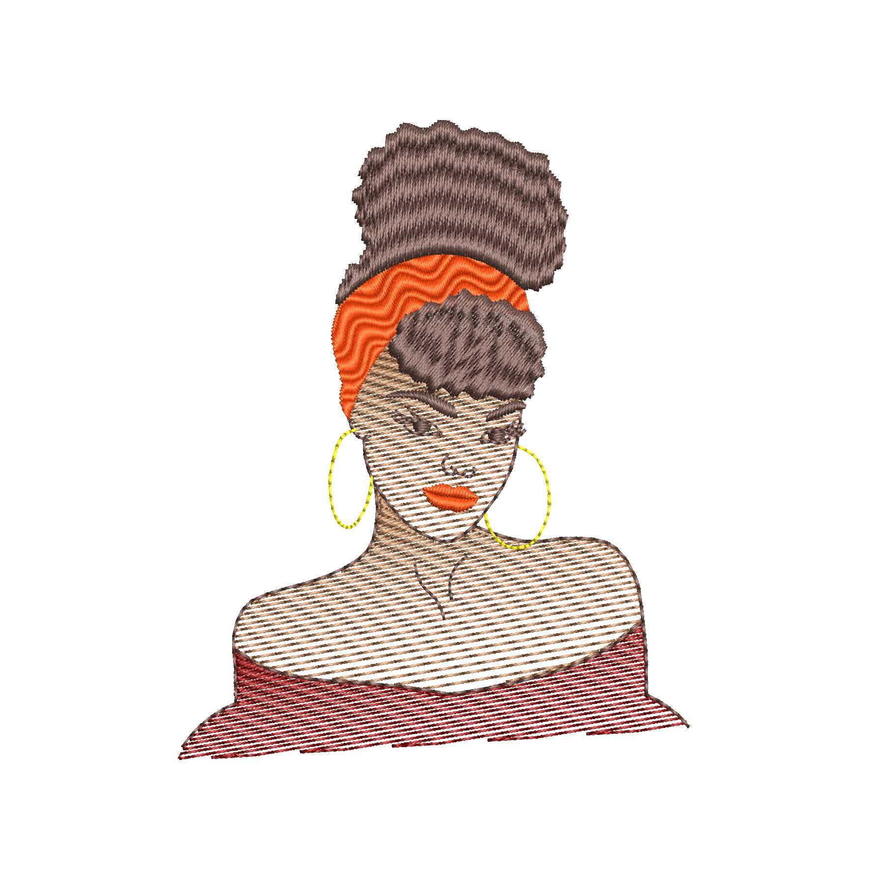 African american women digital embroidery machine embroidery  etsy African american women digital embroidery machine embroidery  etsy