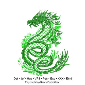 Dragon Embroidery Design for Machine, Instant download