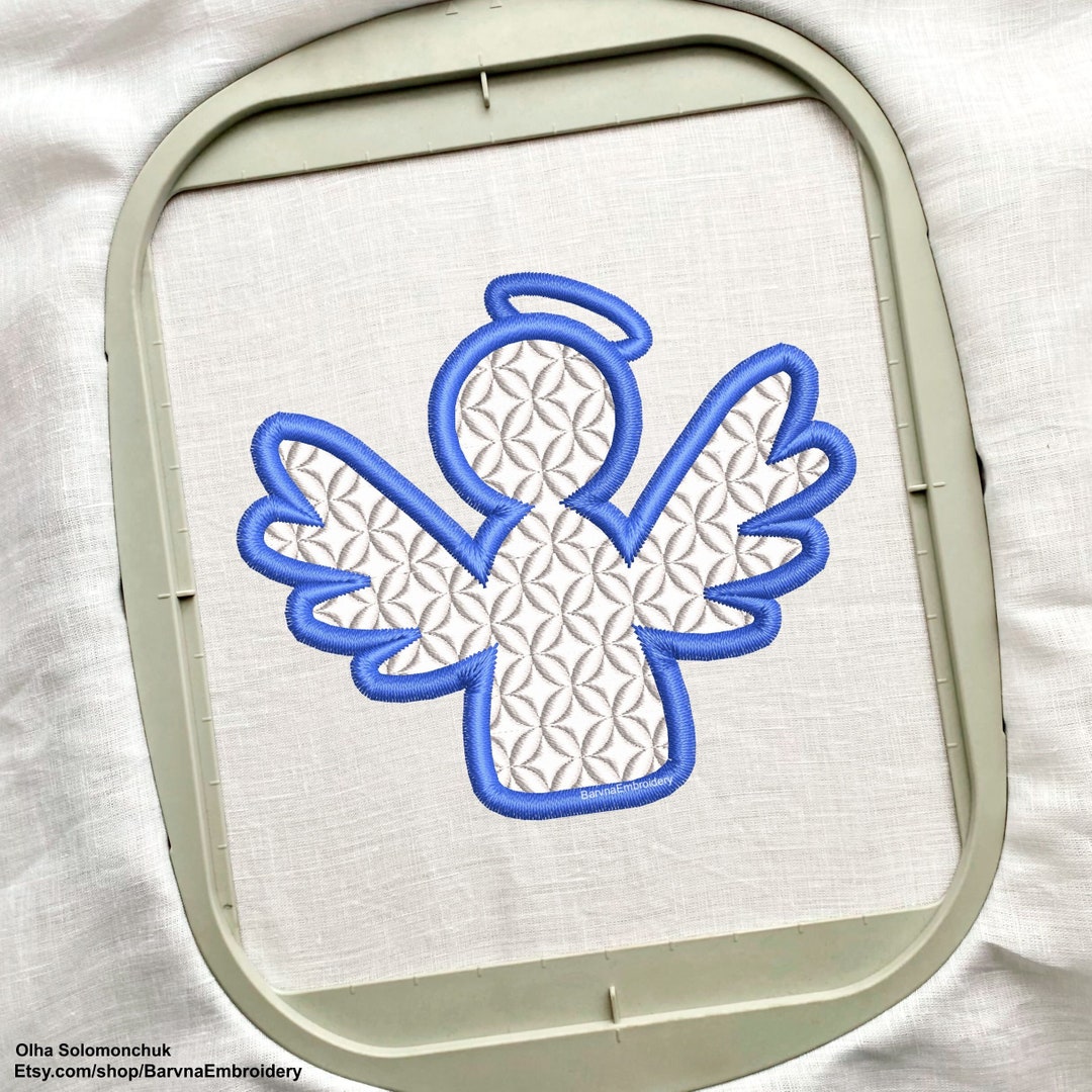 Christmas Angel Embroidery Design for Machine, Instant Download - Etsy