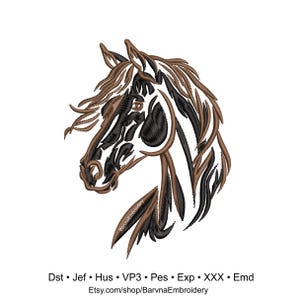 Horse Machine embroidery designs, Animals embroidery files, Digital download
