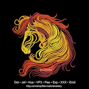 Horse Machine embroidery designs, Animals embroidery files, Instant download
