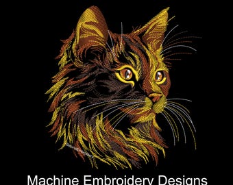 Cat Machine embroidery designs, Pets embroidery designs, Instant download
