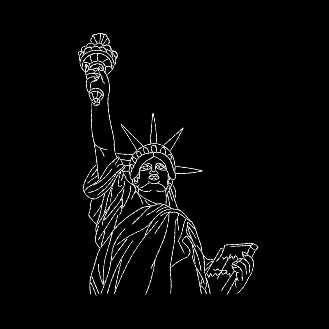 Statue of liberty machine embroidery designs usa embroidery  etsy Statue of liberty machine embroidery designs usa embroidery  etsy