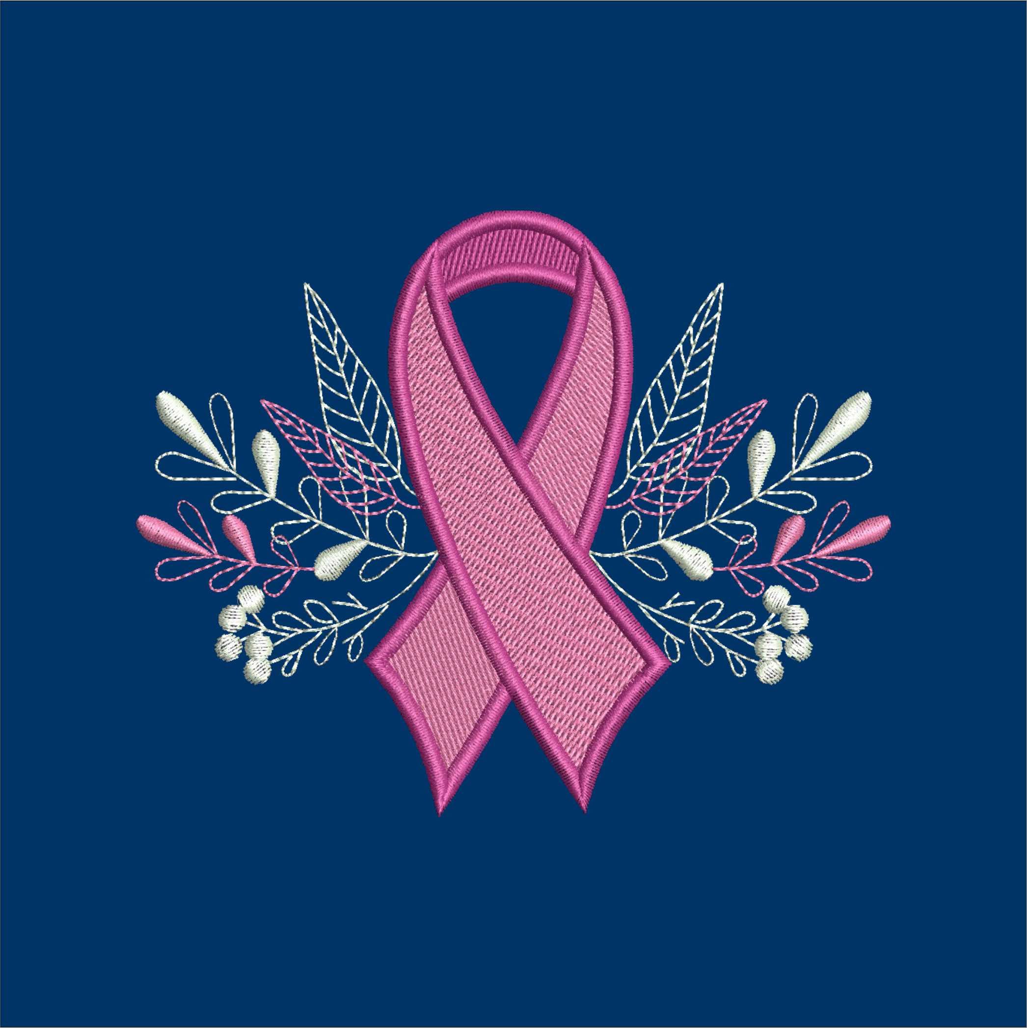 Machine Embroidery Designs Awareness Ribbon Breast Cancer - Etsy