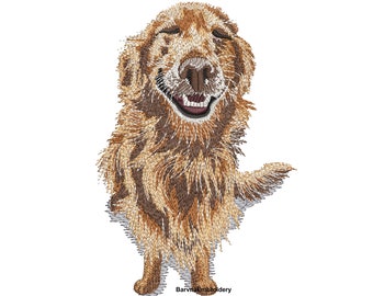 Golden Retriever Dog Embroidery Designs Machine Embroidery - Etsy