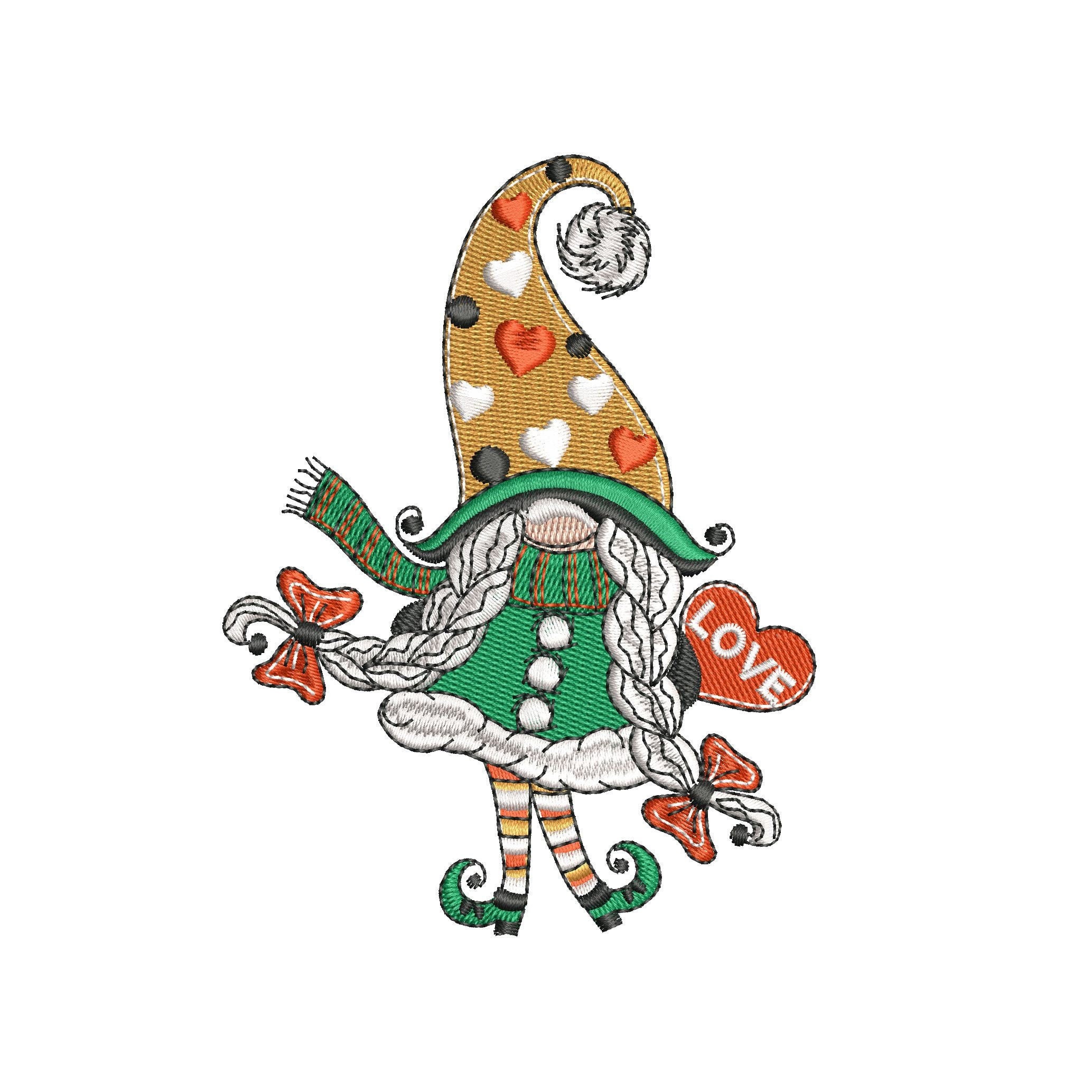 Valentine&amp;#039;s Day Gnomes Embroidery