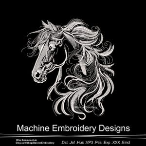 Horse Machine embroidery designs, Animals embroidery files, Instant download