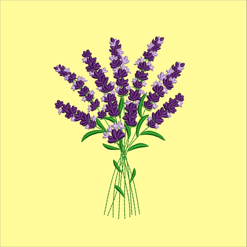 Lavender machine embroidery designs embroidery design for  etsy Lavender machine embroidery designs embroidery design for  etsy