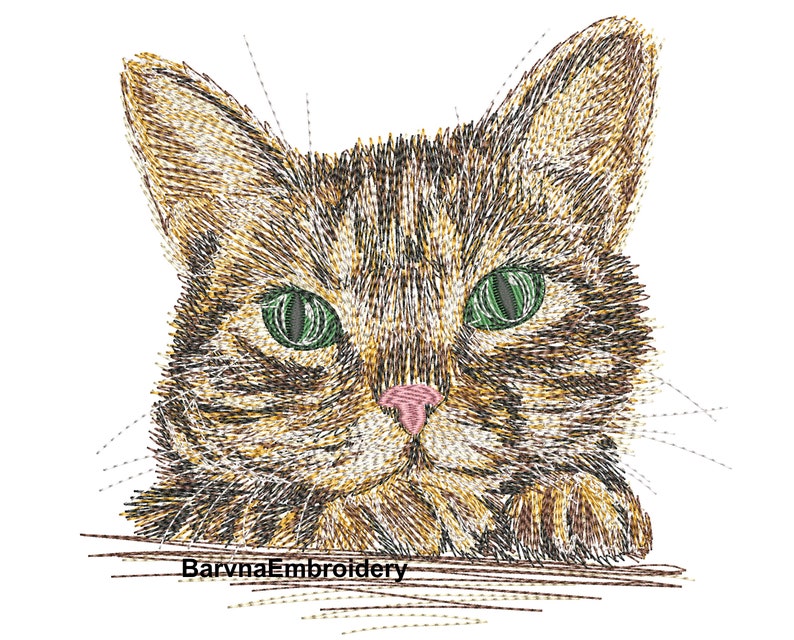 Cute Cat Machine Embroidery Designs Animals Embroidery Home - Etsy