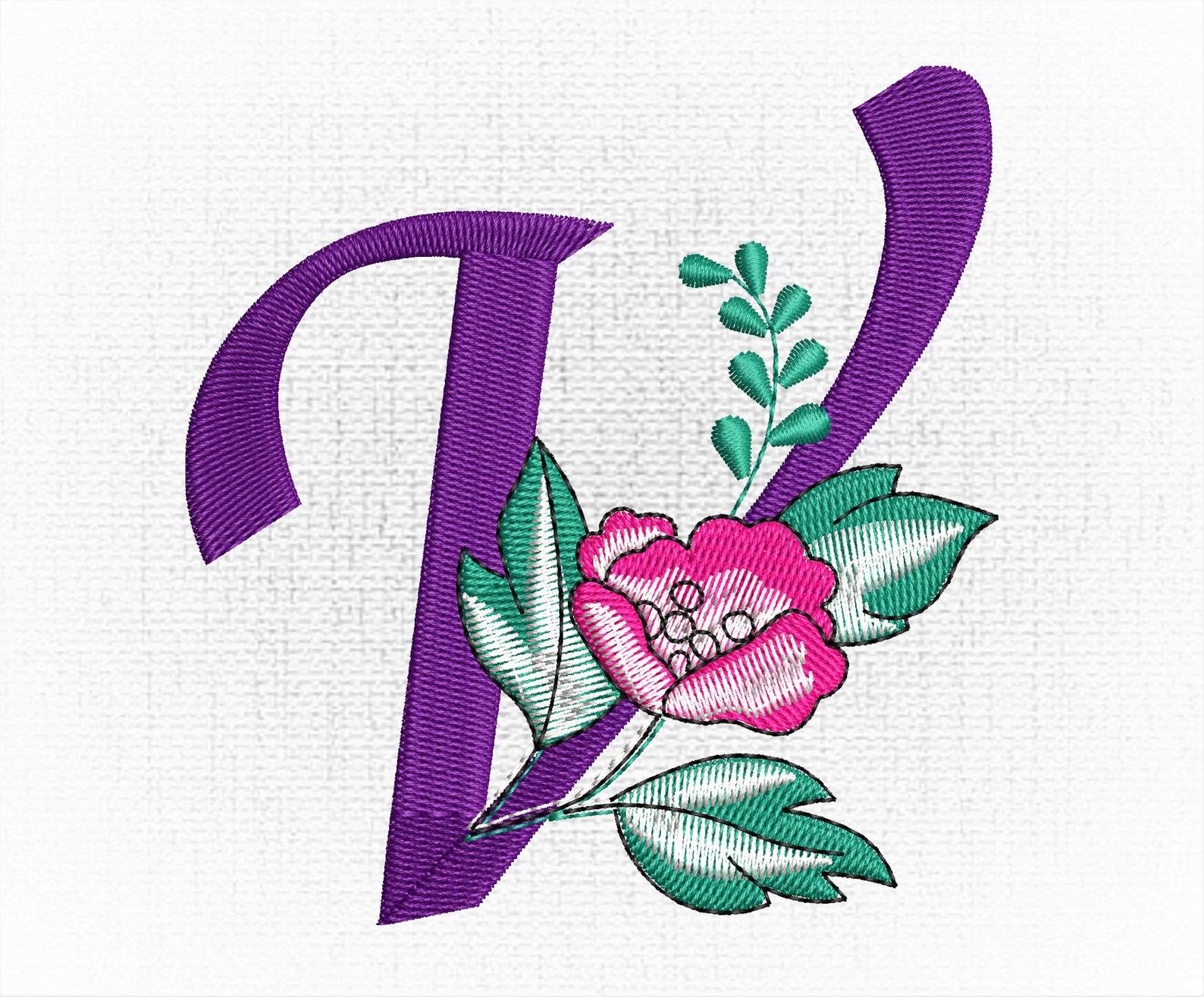 Monogram letter v machine embroidery designs embroidery font  etsy Monogram letter v machine embroidery designs embroidery font  etsy