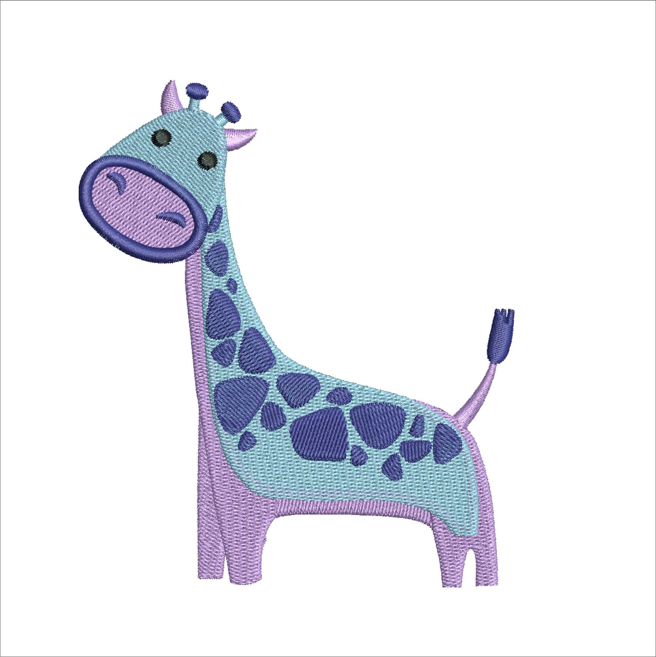 Giraffe Machine embroidery designs baby embroidery cute Etsy