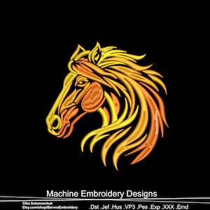 Horse Machine embroidery designs, Animals embroidery files, Digital download