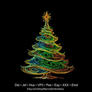 Christmas tree Machine embroidery designs, Christmas embroidery designs, Instant download