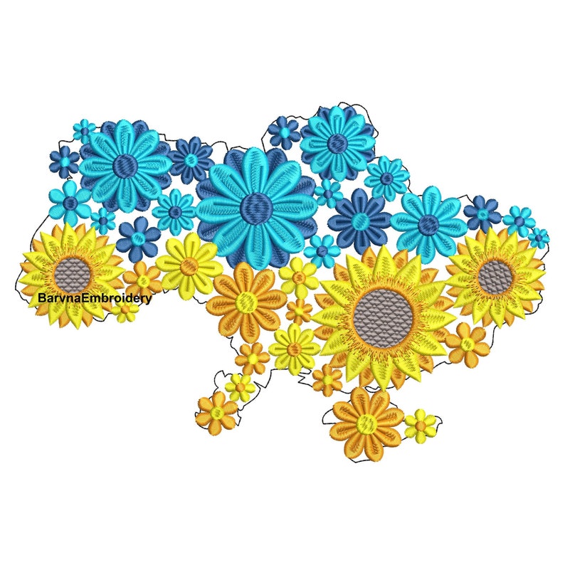 Ukraine Machine Embroidery Designs Ukrainian Flag Embroidery Etsy