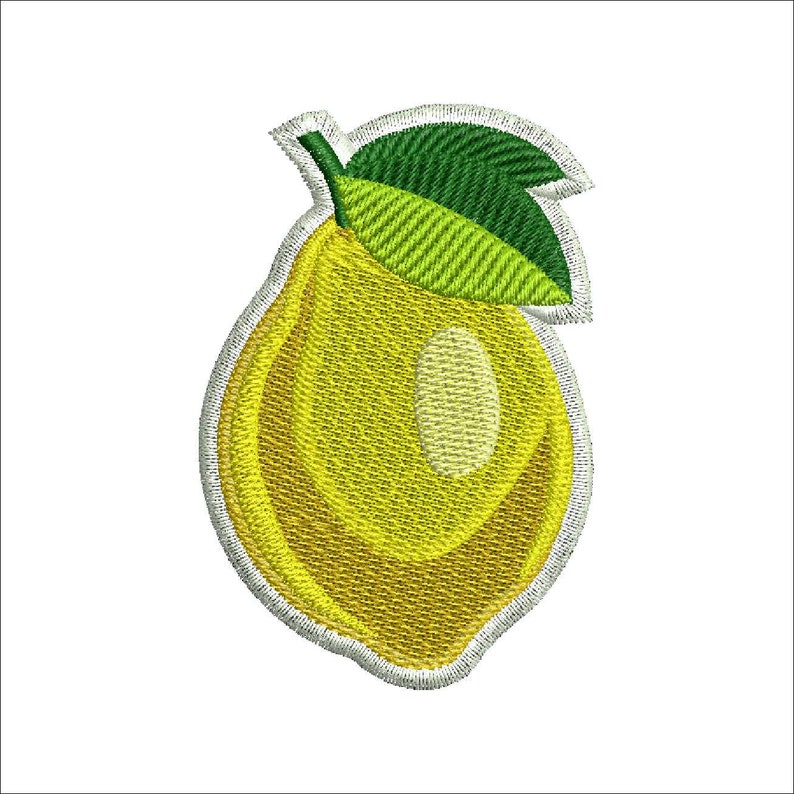 Lemon machine embroidery designs fruits design for machine  etsy Lemon machine embroidery designs fruits design for machine  etsy