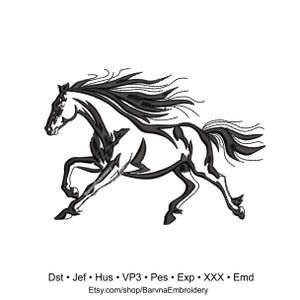 Horse Machine embroidery designs, Animals embroidery files, Digital download