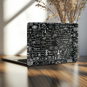 Estuche para MacBook Air 2022 con estampado de garabatos científicos, MacBook Pro de 13 pulgadas M3 A3403, regalo de química de 15 pulgadas, tapa dura 2025 M4 A2251, 16, 14 M1, M2 protector