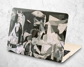 Picasso Guernica Mac Book Air 13.6 M2 Cubism Black MacBook 16 M1 Pro Max 14 Hard Case MacBook 2022 Retina 13 in A2337 MacBook 15 Apple Case