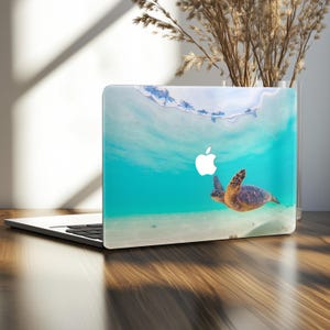 Sea Turtle Laptop Case 13 M3 Blue Ocean Mac Book M4 Cover MacBook Pro 2023 Retina 15 Hard Case MacBook Air 2022 M2 14 16 M1 Apple Case 2021