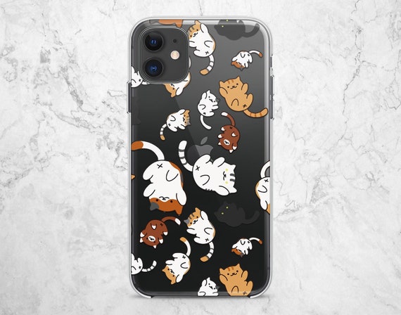 Cute Cats Phone Case Iphone 11 Pro Kittens Cover Xs Max 7 Plus | Etsy