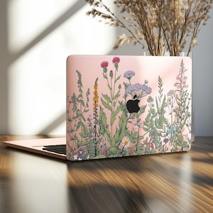 Wildflowers Case Retina 13 15 A2681 Botanical Print Mac M1 Hard Case Mac Book Pro 2021 M3 M4 16 Case MacBook Air M2 14 inch Max A2251 2020 &quot;