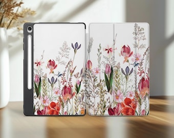 Wildflowers Case for Samsung S8 Ultra Tablet Cover Aesthetic Galaxy Tab A9 A8 2022 S4 10.5 S9 12 inch a7 10.4 S10 S7 plus S6 lite Bestseller