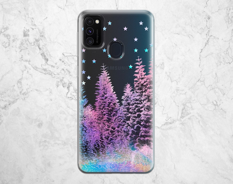 Winter Forest print Samsung S20 FE 5G s7 Galaxy 8 note case phone s10e Spruce 20 s21 s9 plus Christmas tree 10 a20 protective s10 TPU snow 