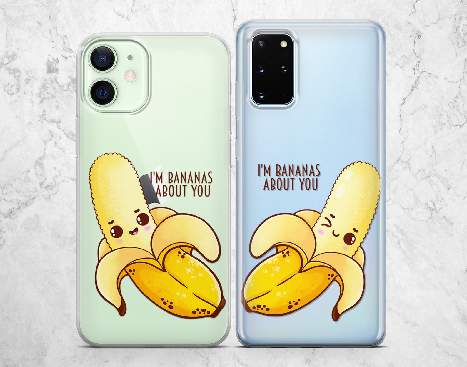 Im bananas iPhone case 12 mini clear 11 pro max silicone se Etsy