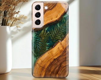 Walnut River case fits Samsung S25 Ultra S24 Plus S23 S22 S21 FE 5G Galaxy A90 A11 A52 Wood Texture Print phone cover TPU Protective For Him