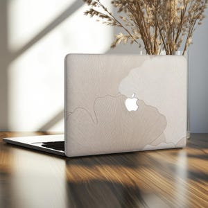 Ginkgoblad case voor MacBook Air 15 13,3 13,6 inch M5 M4 M3 M1 Pro 16 14 13 elegante beige esthetische hard shell cover 2026 2023 A3448 A3240